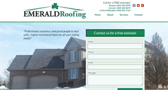 Desktop Screenshot of emeraldroofing.net